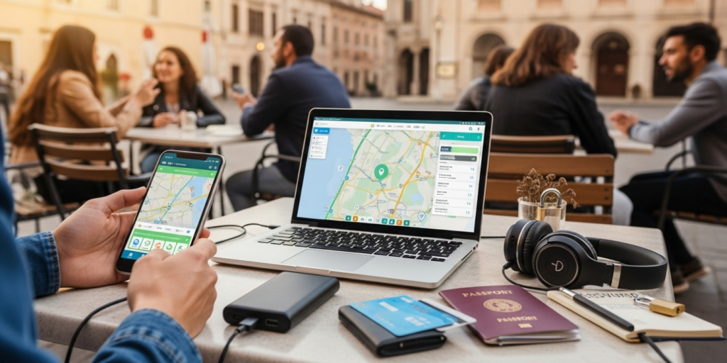 Mantenha-se conectado e seguro durante a viagem