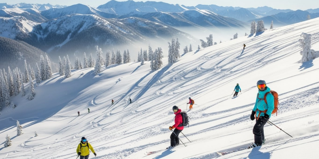 Esqui e snowboard_ montanhas que viram pistas de sonho