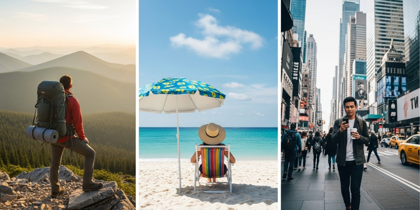 Como escolher o estilo de viagem ideal para o seu perfil de viajante