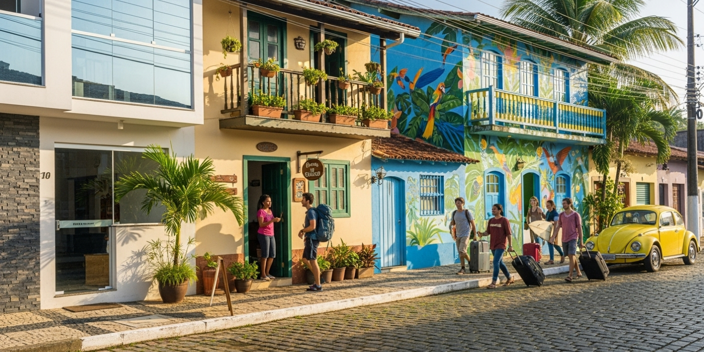 Guia completo de hotéis, pousadas e hostels para viajantes brasileiros
